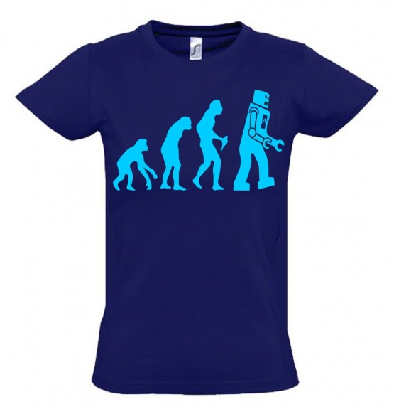 ROBOTER Evolution Kinder T-Shirt Kids Gr.128 - 164 cm