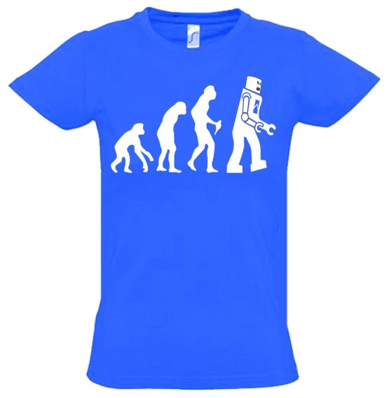 ROBOTER Evolution Kinder T-Shirt Kids Gr.128 - 164 cm