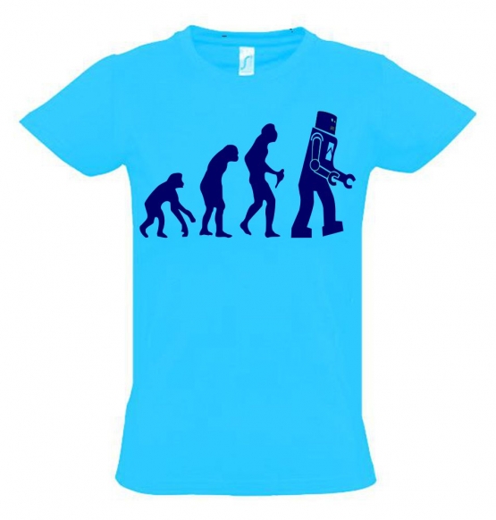 ROBOTER Evolution Kinder T-Shirt Kids Gr.128 - 164 cm