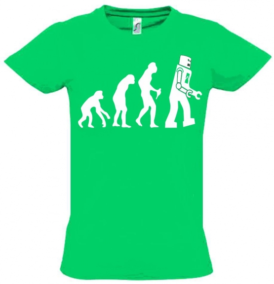 ROBOTER Evolution Kinder T-Shirt Kids Gr.128 - 164 cm