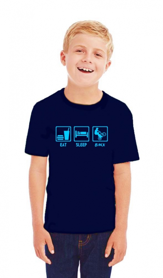 EAT SLEEP BMX Kinder T-Shirt Kids Gr.128 - 164 cm