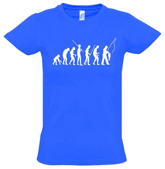 ANGELN - FISCHEN  Evolution Kinder T-Shirt Kids Gr.128 - 164 cm