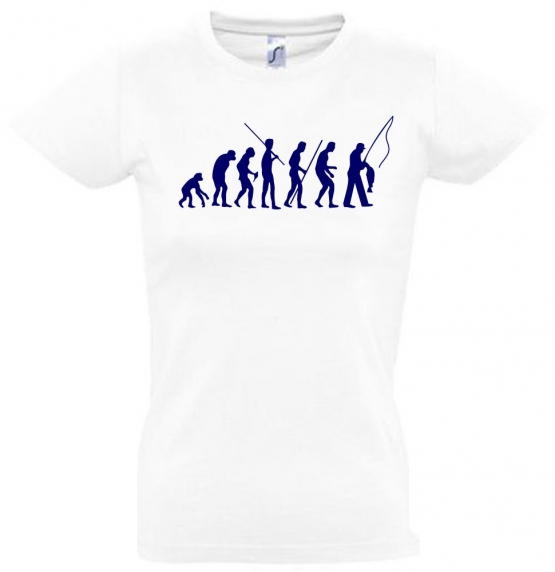 ANGELN - FISCHEN  Evolution Kinder T-Shirt Kids Gr.128 - 164 cm