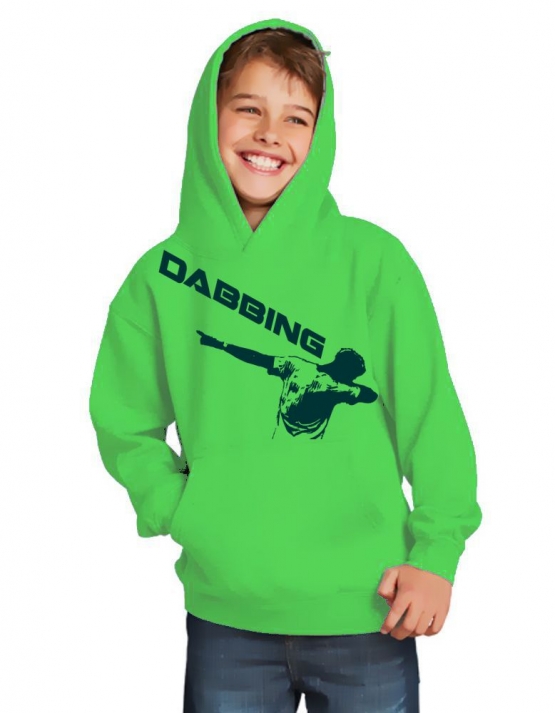 DABBING ! Kinder HOODIE Sweatshirt mit Kapuze Kids Gr.128 - 164 cm Dabbin