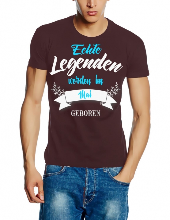 Echte Legenden werden im Mai geboren ! Geburtstag T-SHIRT Gr.S M L XL XXL 3XL 4XL 5XL schenken Birthday Party Feiern