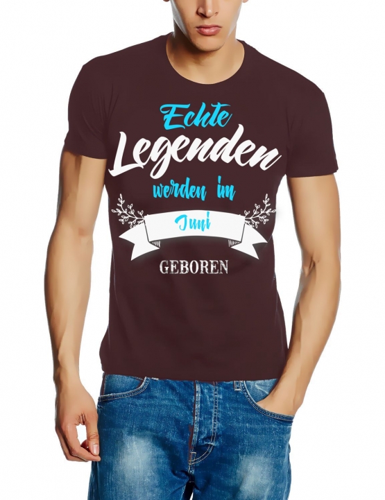 Echte Legenden werden im Juni geboren ! Geburtstag T-SHIRT Gr.S M L XL XXL 3XL 4XL 5XL schenken Birthday Party Feiern