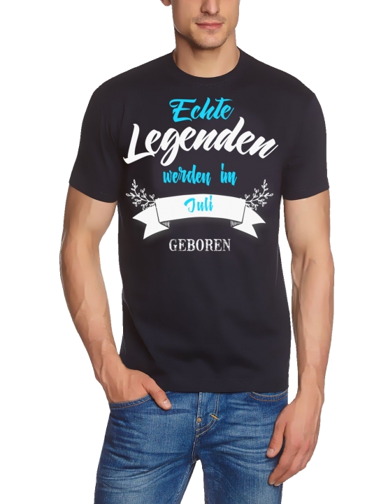 Echte Legenden werden im Juli geboren ! Geburtstag T-SHIRT Gr.S M L XL XXL 3XL 4XL 5XL schenken Birthday Party Feiern