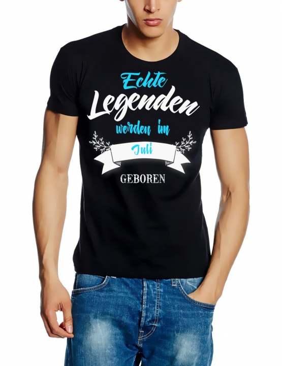 Echte Legenden werden im Juli geboren ! Geburtstag T-SHIRT Gr.S M L XL XXL 3XL 4XL 5XL schenken Birthday Party Feiern