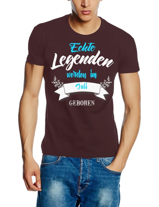 Echte Legenden werden im Juli geboren ! Geburtstag T-SHIRT Gr.S M L XL XXL 3XL 4XL 5XL schenken Birthday Party Feiern