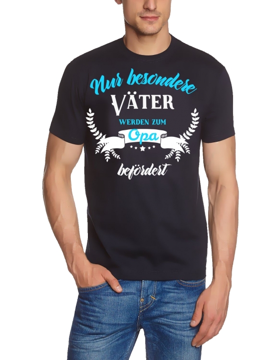 Nur besondere Väter werden zum Opa befördert ! Geburt Schwangerschaft Großeltern werden T-SHIRT Gr.S M L XL XXL 3XL 4XL 5XL schenken Birthday Party Feiern Enkelkinder