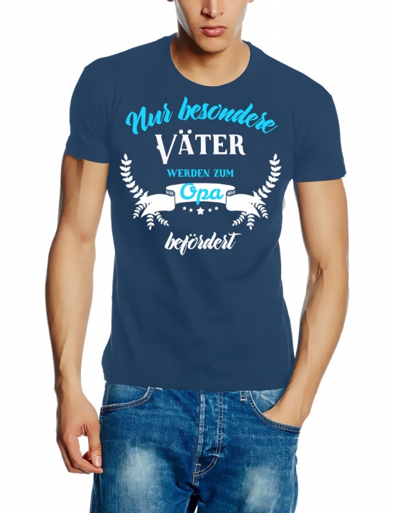 Nur besondere Väter werden zum Opa befördert ! Geburt Schwangerschaft Großeltern werden T-SHIRT Gr.S M L XL XXL 3XL 4XL 5XL schenken Birthday Party Feiern Enkelkinder