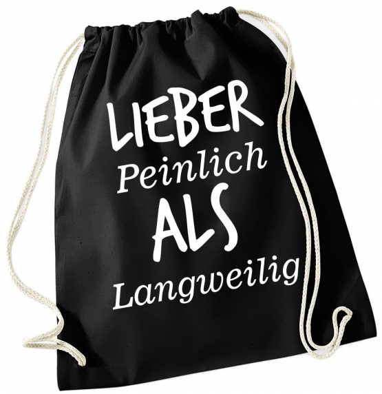 Turnbeutel mit Spruch ! Gymbag verschiedene Spüche & Designs auswählbar - Rucksack Turnbeutel Tasche Backpack für Pausenhof, Schule, Sport, Urlaub