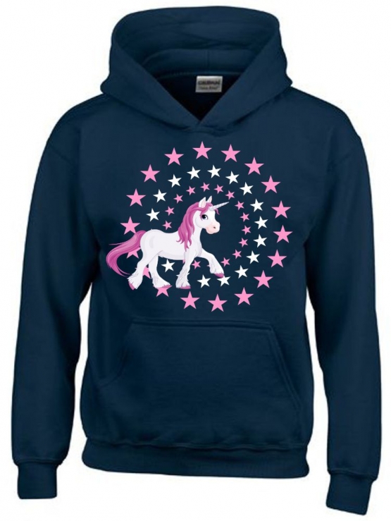 UNICORN STARS - Einhorn Sterne Kids Gr.116 128 140 152 cm Einschulung, erster Schultag, 1. Klasse, Kindergartenabschieds Shirt