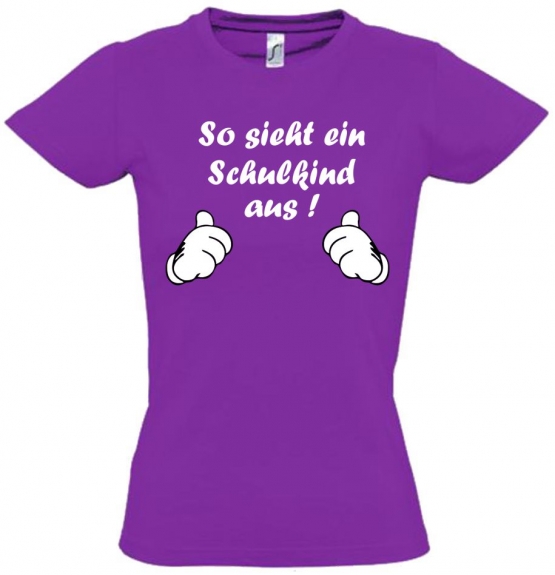 So sieht ein Schulkind aus ! T-SHIRT Kids Gr.116 128 140 152 cm Einschulung, erster Schultag, 1. Klasse, Kindergartenabschied Pullover