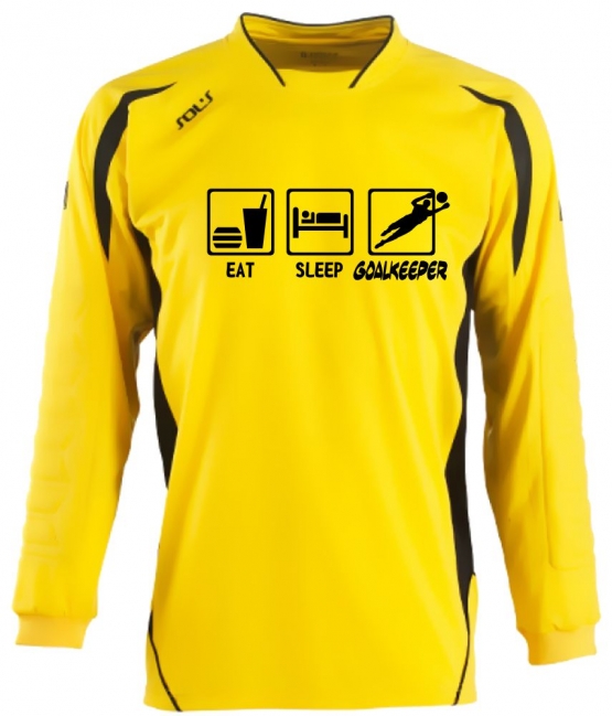 Torwart EAT SLEEP TORWART Kinder und Erwachsene Fußball Trikot Torwarttrikot Kids 6-8 Jahre, 10-12 Jahre, S M L/XL XXL