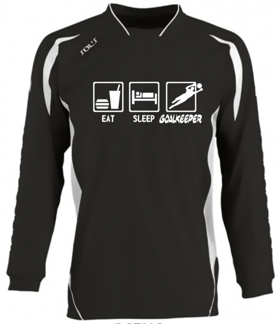 TORWARTTRIKOT mit Deinem Namen + Deiner Nummer ! EAT SLEEP TORWART TRIKOT Kids 6-8 Jahre, 10-12 Jahre, S M L/XL XXLl