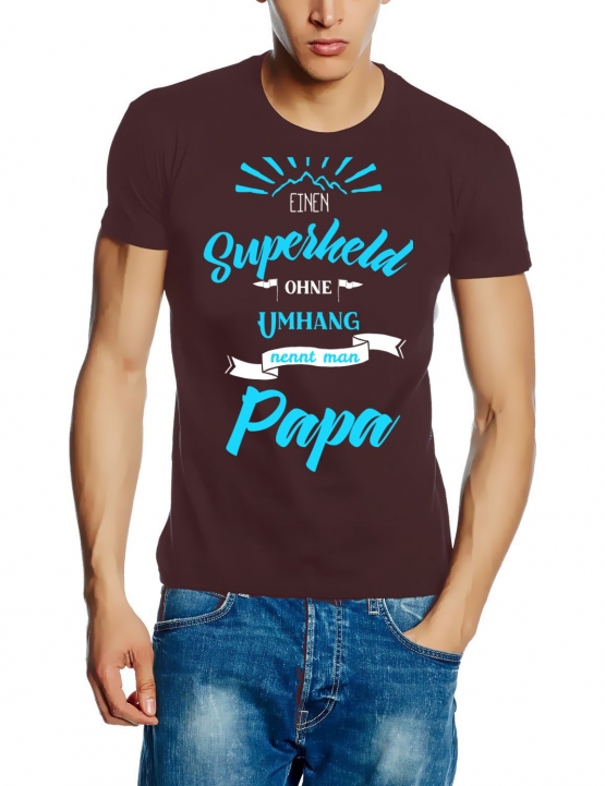 Ein Superheld ohne Umhang - nennt man PAPA ! ! Geburtstag Vatertag  T-SHIRT Gr.S M L XL XXL 3XL 4XL 5XL schenken Birthday Party Feiern Kinder