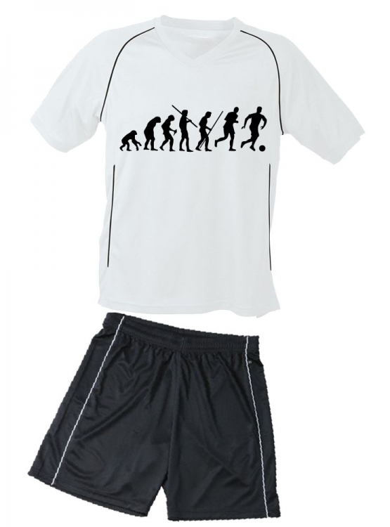 TRIKOTSET mit DEINEM NAMEN + NUMMER ! Fußball Evolution Kinder Fußball Trikot + Hose  Kids 98-104, 110-116, 122-128, 134-140, 146-152, 158-164 cm schwarz, rot, blau. Grün, orange, weiß, gelb