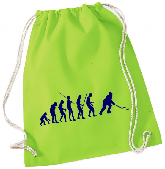 Evolution EISHOCKEY ! Gymbag Rucksack Turnbeutel Tasche Backpack für Pausenhof, Schule, Sport, Urlaub