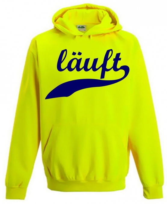 LÄUFT ! NEON KINDER SPORT HOODIES  Sweatshirt mit Kapuze- Neongelb, Neongrün, Neonpink, Neonorange Kinder Funktionsshirts Trikot für alle Sportarten 3 bis 14 Jahre