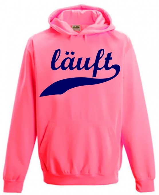 LÄUFT ! NEON KINDER SPORT HOODIES  Sweatshirt mit Kapuze- Neongelb, Neongrün, Neonpink, Neonorange Kinder Funktionsshirts Trikot für alle Sportarten 3 bis 14 Jahre