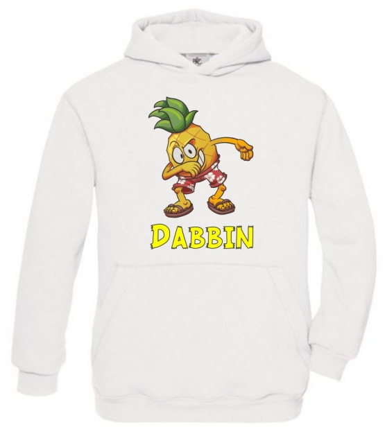 DABBIN ANANAS ! Kinder HOODIE Sweatshirt mit Kapuze Kids Gr.128 - 164 cm Dabbing