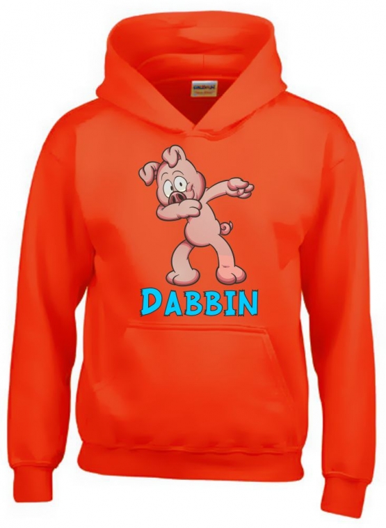 DABBIN FERKEL ! Kinder HOODIE Sweatshirt mit Kapuze Kids Gr.128 - 164 cm Dabbing