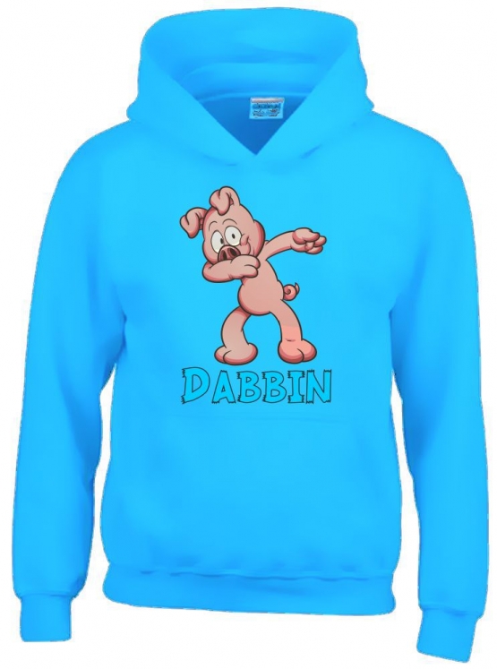 DABBIN FERKEL ! Kinder HOODIE Sweatshirt mit Kapuze Kids Gr.128 - 164 cm Dabbing