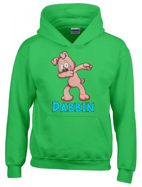 DABBIN FERKEL ! Kinder HOODIE Sweatshirt mit Kapuze Kids Gr.128 - 164 cm Dabbing