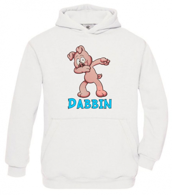 DABBIN FERKEL ! Kinder HOODIE Sweatshirt mit Kapuze Kids Gr.128 - 164 cm Dabbing