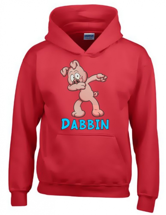 DABBIN FERKEL ! Kinder HOODIE Sweatshirt mit Kapuze Kids Gr.128 - 164 cm Dabbing