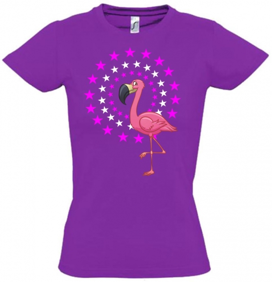 FLAMINGO STARS - FLAMINGO Sterne Kids Gr.116 128 140 152 cm Einschulung, erster Schultag, 1. Klasse, Kindergartenabschieds Shirt