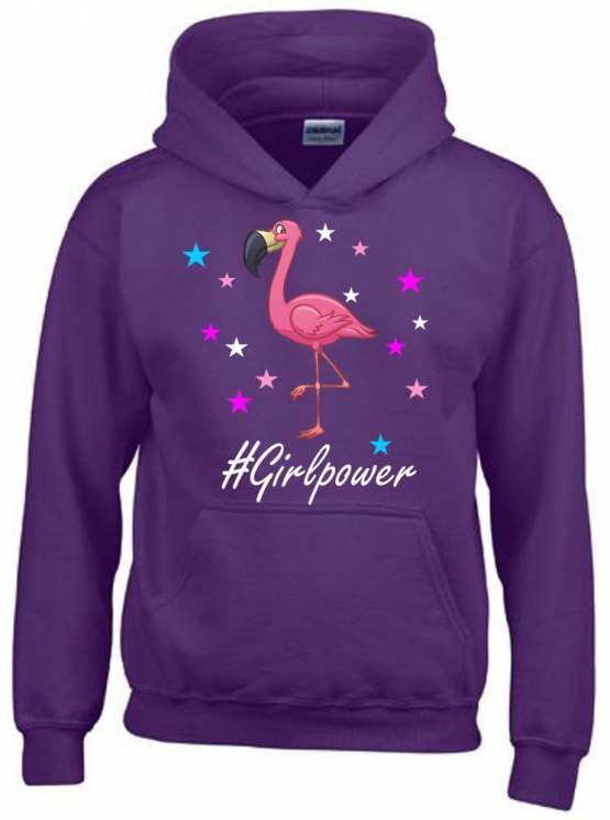 FLAMINGO GIRLPOWER - Kids Gr.116 128 140 152 cm Einschulung, erster Schultag, 1. Klasse, Kindergartenabschieds Shirt