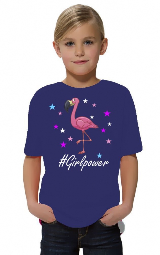 FLAMINGO GIRLPOWER - Kids Gr.116 128 140 152 cm Einschulung, erster Schultag, 1. Klasse, Kindergartenabschieds Shirt