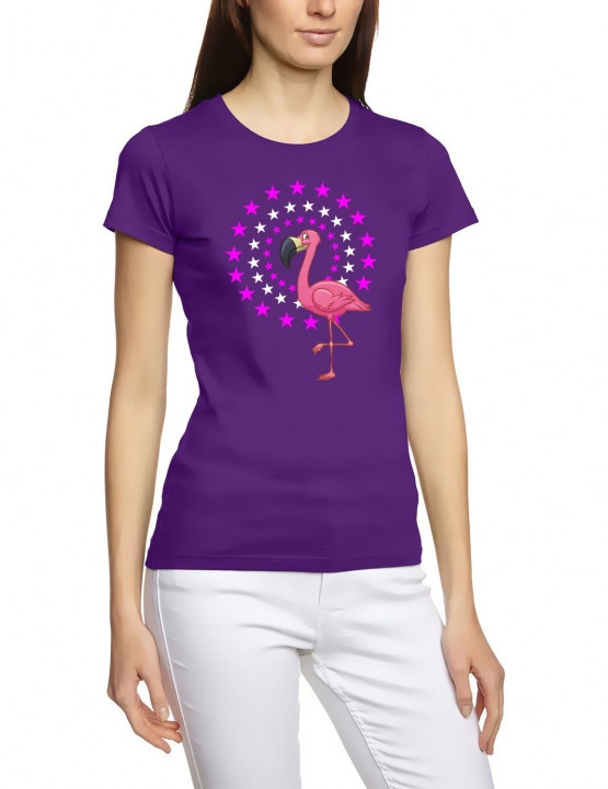 FLAMINGO STARS ! Unicorn Damen T-Shirt Gr.S M L XL XXL schenken Birthday Party Feiern