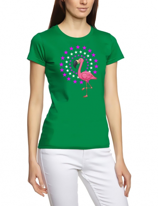 FLAMINGO STARS ! Unicorn Damen T-Shirt Gr.S M L XL XXL schenken Birthday Party Feiern