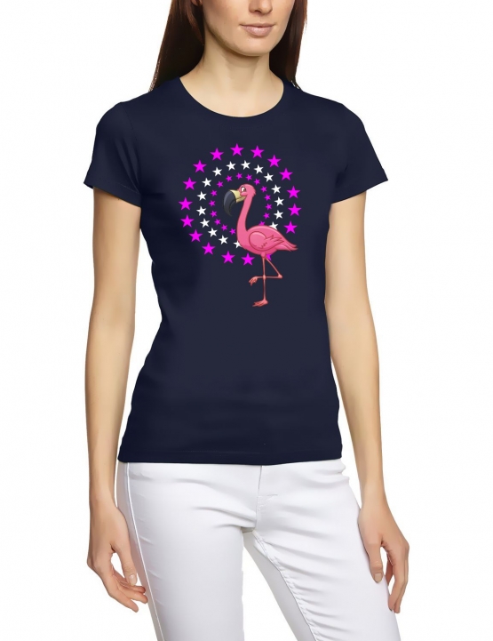 FLAMINGO STARS ! Unicorn Damen T-Shirt Gr.S M L XL XXL schenken Birthday Party Feiern