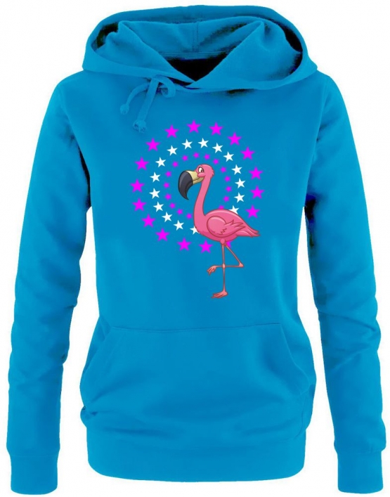 FLAMINGO STARS ! Unicorn Damen Hoodie - Sweatshirt mit Kapuze Gr.S M L XL XXL schenken Birthday Party Feiern