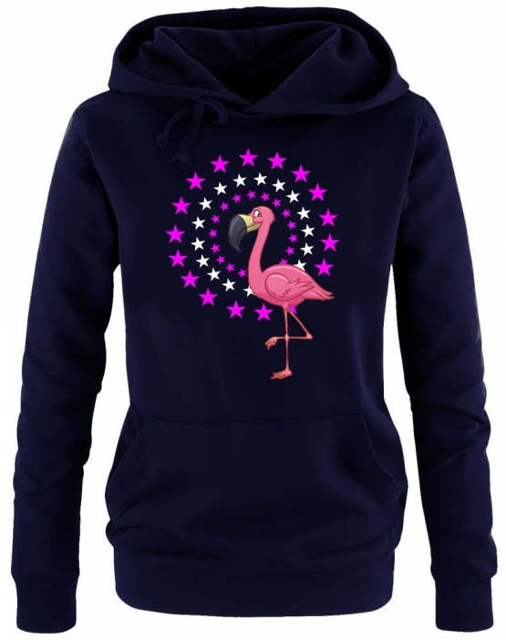 FLAMINGO STARS ! Unicorn Damen Hoodie - Sweatshirt mit Kapuze Gr.S M L XL XXL schenken Birthday Party Feiern