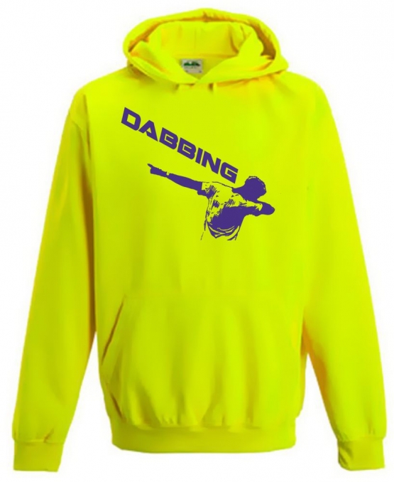 DABBING ! NEON KINDER SPORT HOODIES  Sweatshirt mit Kapuze- Neongelb, Neongrün, Neonpink, Neonorange Kinder Funktionsshirts DABBIN