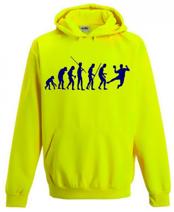 HANDBALL EVOLUTION ! NEON KINDER SPORT HOODIES  Sweatshirt mit Kapuze- Neongelb, Neongrün, Neonpink, Neonorange Kinder Funktionsshirts Trikot für alle Sportarten 3 bis 14 Jahre