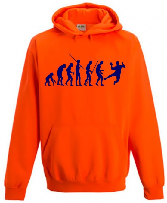 HANDBALL EVOLUTION ! NEON KINDER SPORT HOODIES  Sweatshirt mit Kapuze- Neongelb, Neongrün, Neonpink, Neonorange Kinder Funktionsshirts Trikot für alle Sportarten 3 bis 14 Jahre