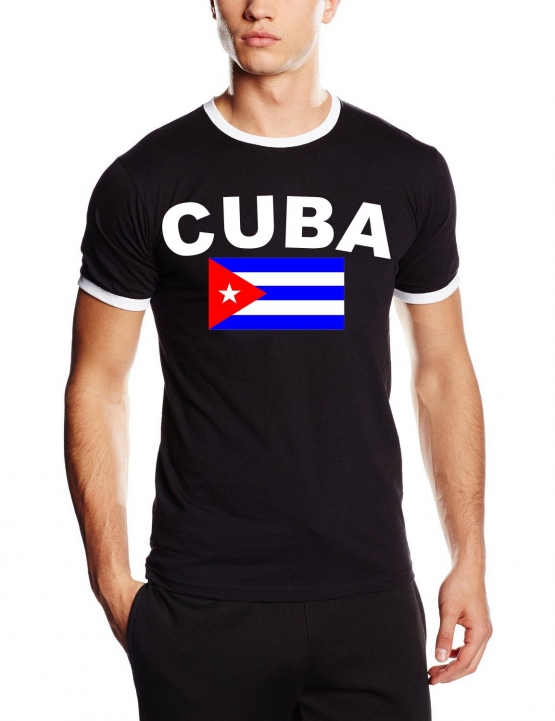 CUBA FLAGGE - Kuba Libre T-shirt Ringer S M L XL XXL Havana