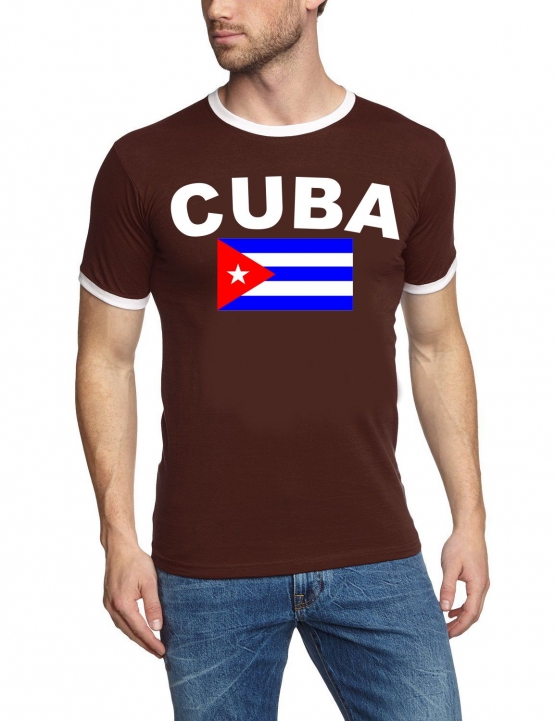 CUBA FLAGGE - Kuba Libre T-shirt Ringer S M L XL XXL Havana