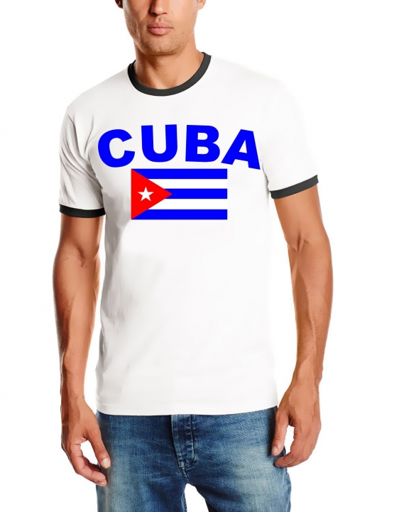 CUBA FLAGGE - Kuba Libre T-shirt Ringer S M L XL XXL Havana