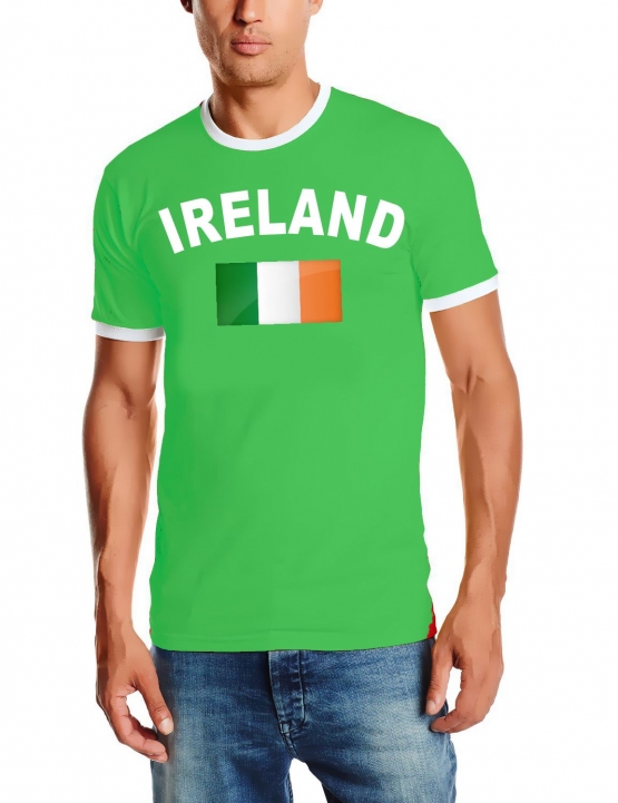 WM 2016 IRELAND T-SHIRT mit Deinem NAMEN + NUMMER ! Fußball Trikot Ringer IRLAND GREEN S M L XL XXL