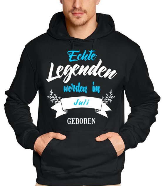 Echte Legenden werden im Januar geboren ! Geburtstag Hoodie Sweatshirt mit Kapuze Gr.S M L XL XXL 3XL 4XL 5XL schenken Birthday Party Feiern