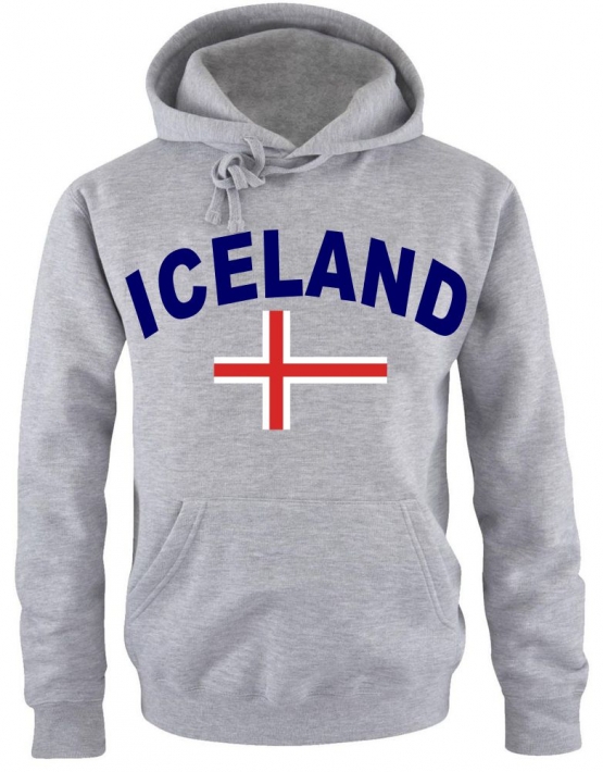 ICELAND  Kapuzensweater ISLAND blau, schwarz, weiss S M L XL XXL 3XL