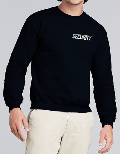 SECURITY - SWEATSHIRT reflektierender Druck vorne + hinten  S M L XL XXL 3XL 4XL 5XL Schwarz