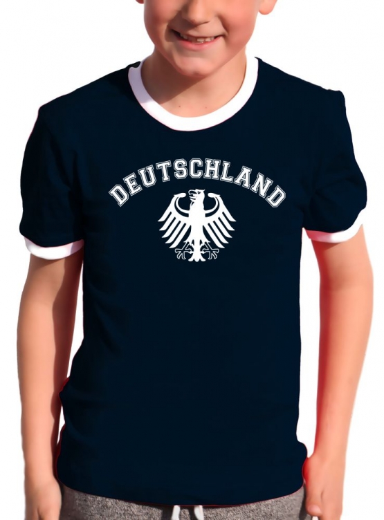 Deutschland Kinder Ringer WM Nationalmannschaft T-Shirt T-SHIRT, schwarz und weiss 128 140 152 164